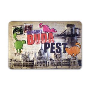 Fridge magnet - Budapest Cats 3D-s #3