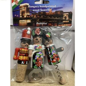 Bottle opener, cork and wine opener 3 pcs package