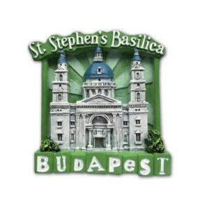 Fridge magnet - Green and white St Stephen's Basilica #3