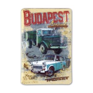 Fridge magnet – Budapest legends car 3D-s #3
