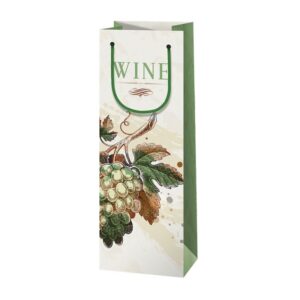 Gift bag for drinks - Wine & bunch of grapes #5 (37770)