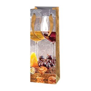 Gift bag for drinks - Grapes & walnut #5 (42820)