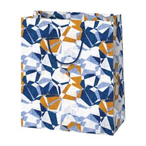 Gift bag - General - white-blue-yellow #5 (43512)
