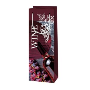 Gift bag for drinks - Wine-colored #5 (44843)