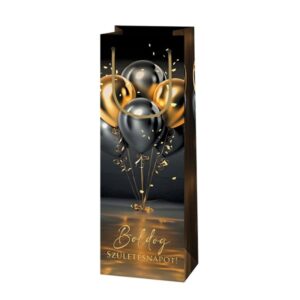 Gift bag for drinks - Boldog szuletesnapot balloons #5 (46461)
