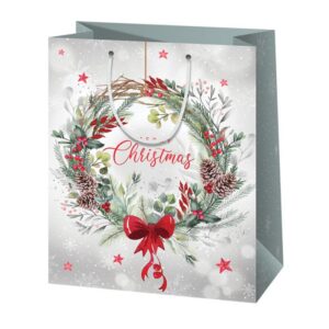 Christmas gift bag - Wreath #5 (38924)