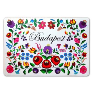 Coaster for plates Kalocsa style white (5pc)