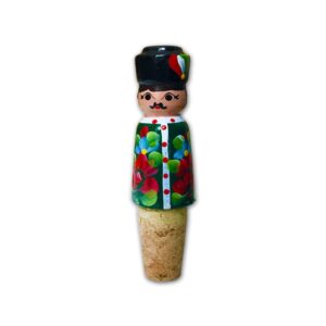 Wooden painted glass plug Boy - 1 pc